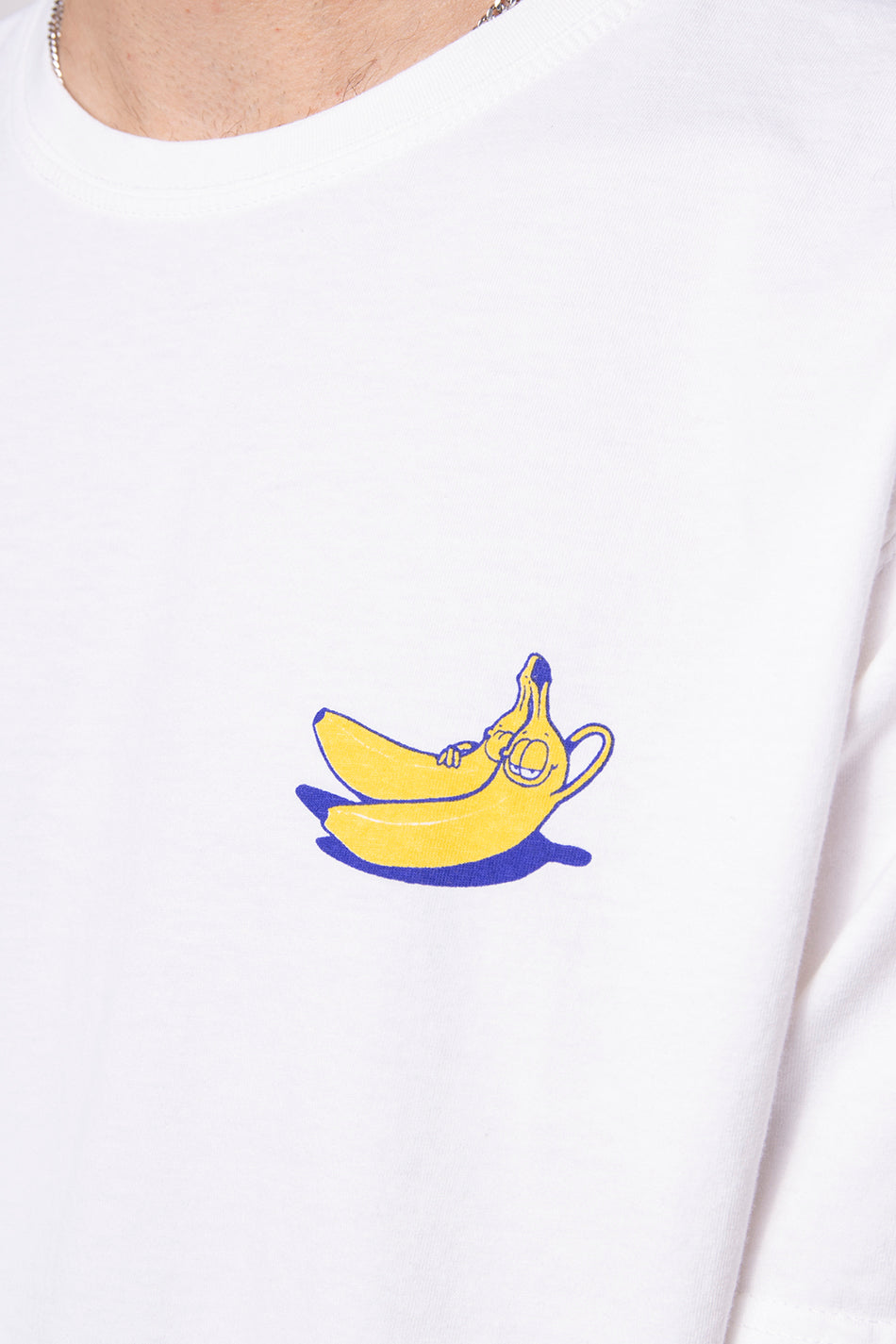 T-shirt Banane Lavée Blanc