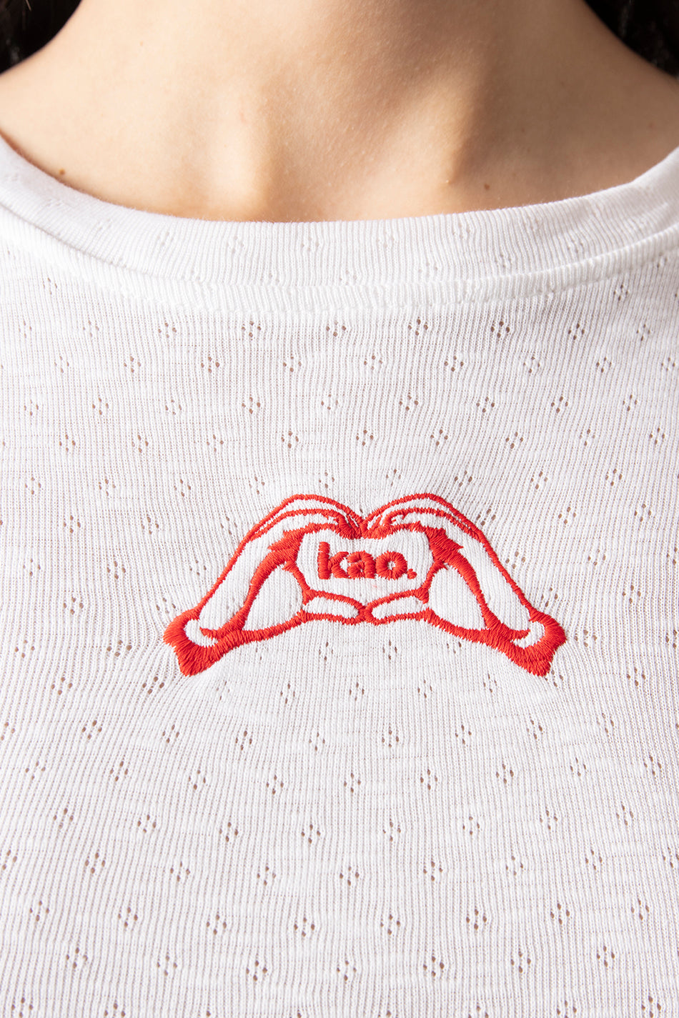 Coeur Main Kao T-Shirt blanc