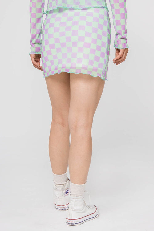 Tulle Check Skirt