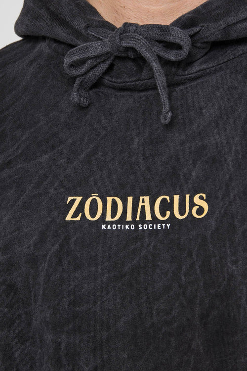 Washed Zodiacus Black Sweatshirt