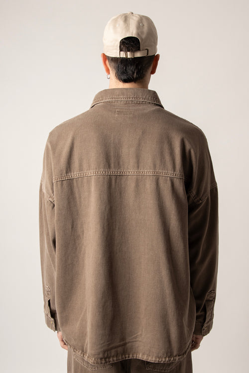 Camisa Menkes Washed Brown