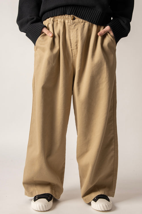 Pantalon large Dandy Camel