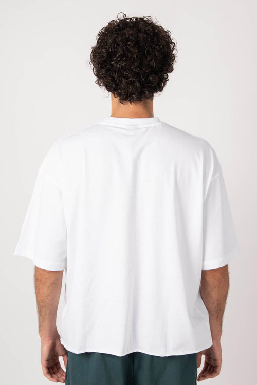 T-shirt Calvin Cropped White