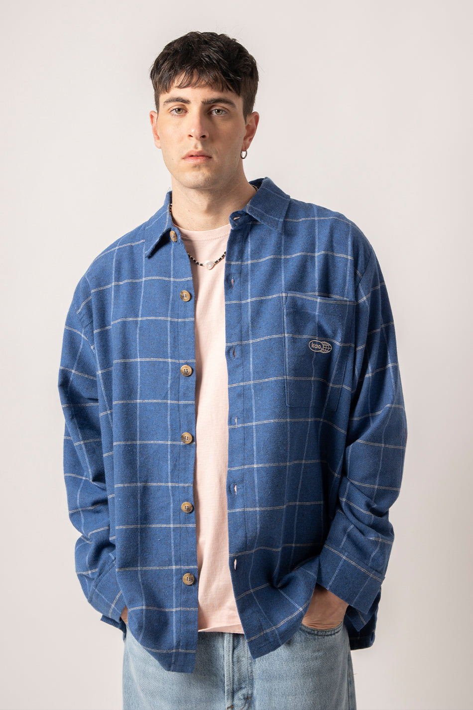 Milton Checked Shirt Blue