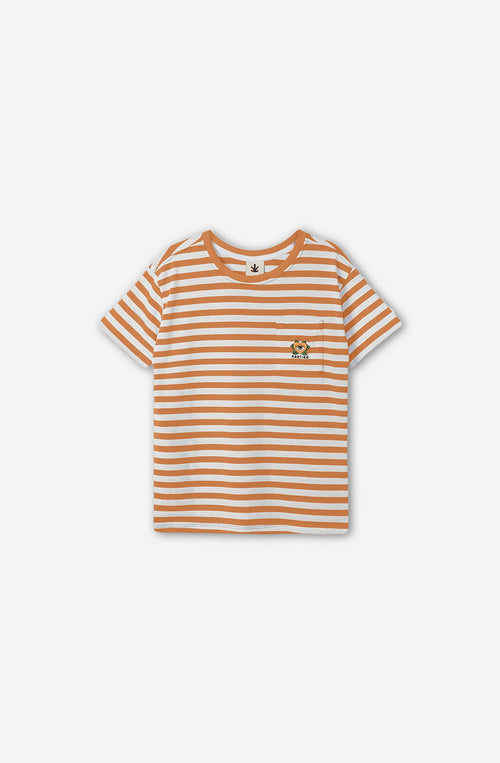 Hazelnut Heart Striped T-shirt