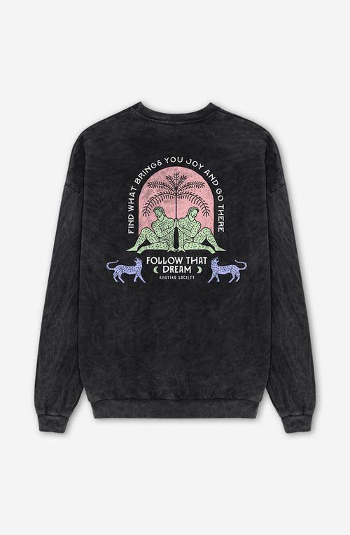 Washed Dream Black Sweatshirt