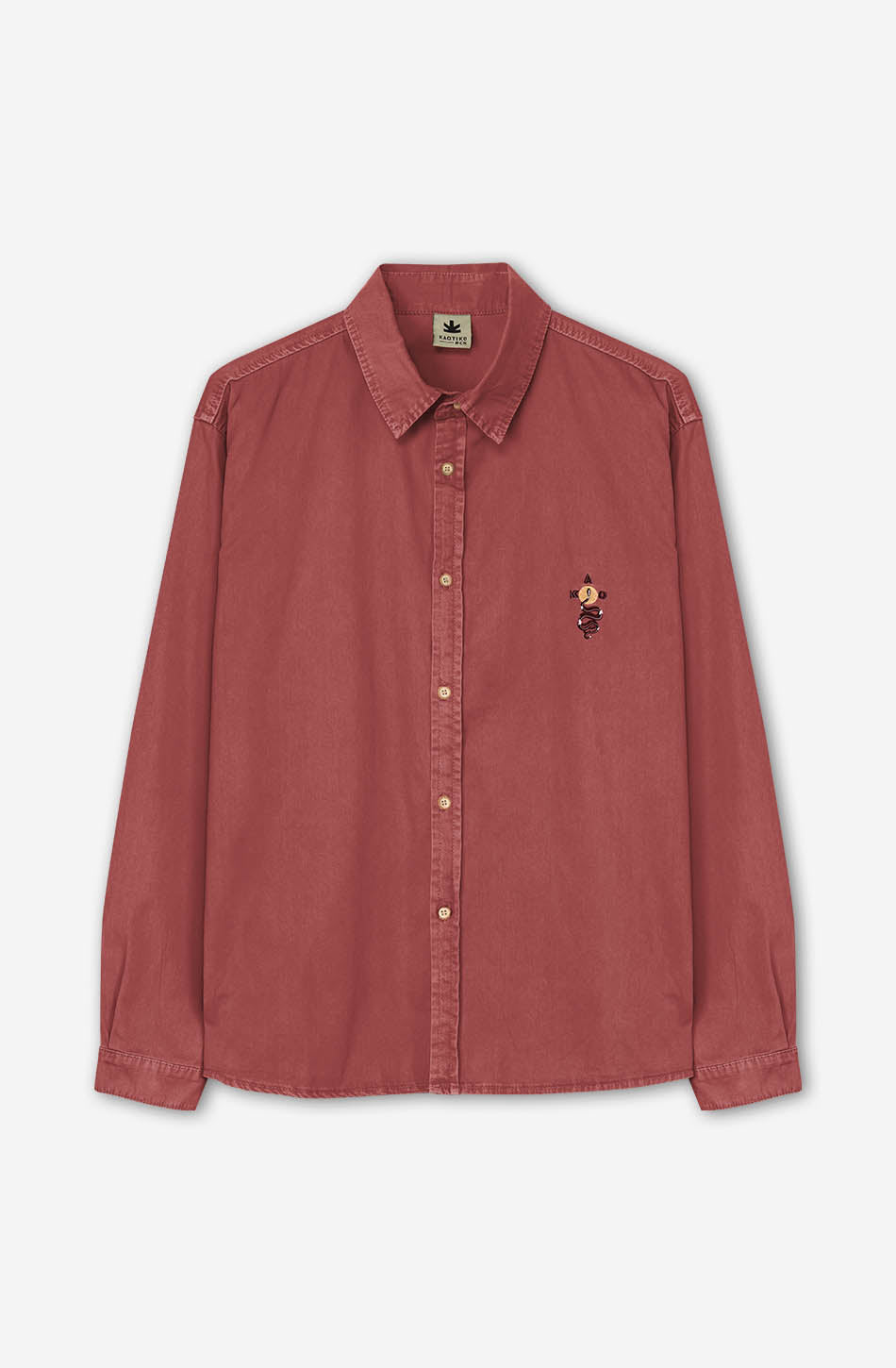 Chemise Burgundy Washed Snake