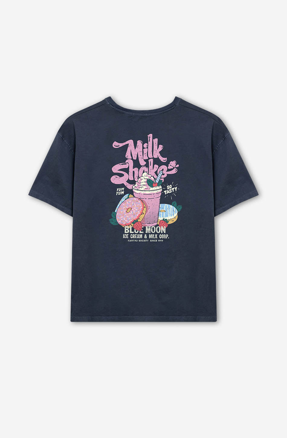 Camiseta Washed Milkshake Navy