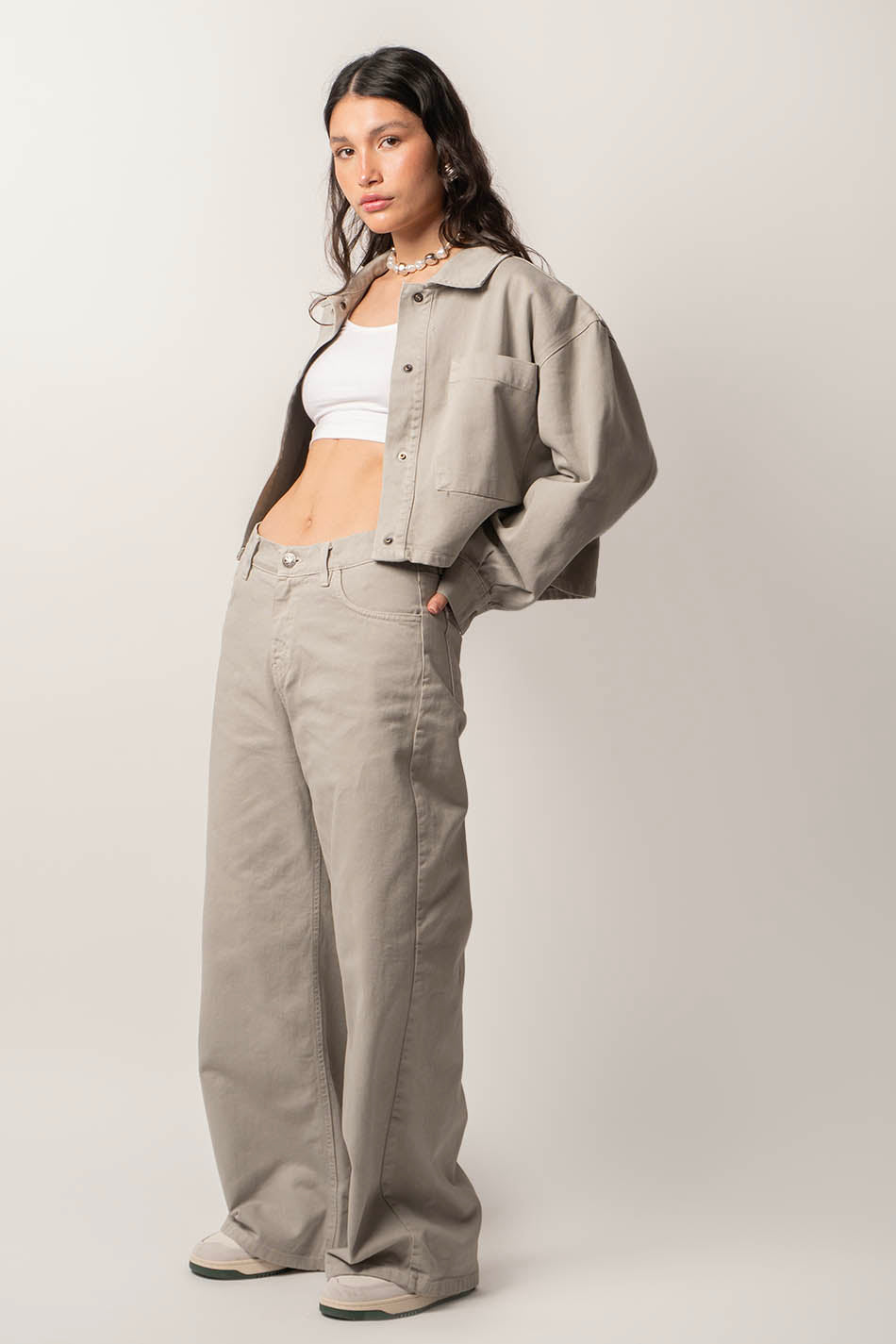 Baggy Oversize Pants Stone