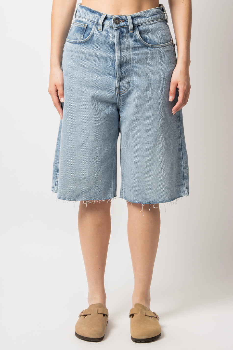 Bermuda ample en denim ample