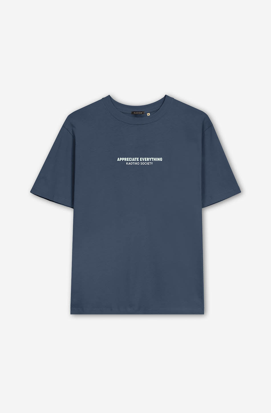 Tee-shirt Washed Expect Nothing Navy