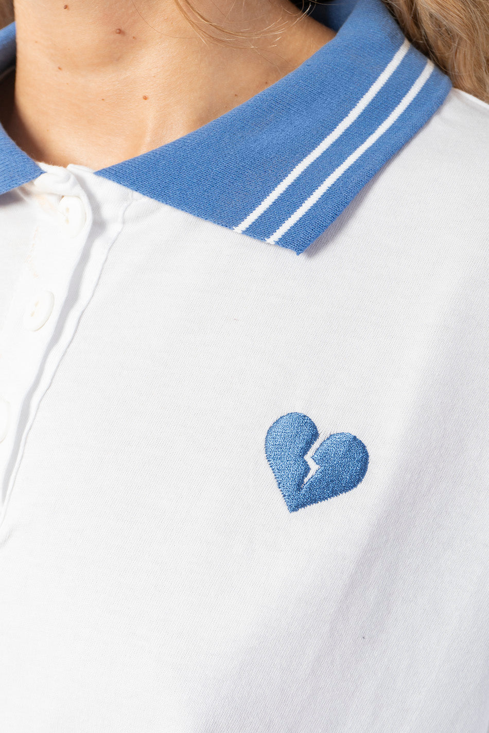 Polo Broken Heart White