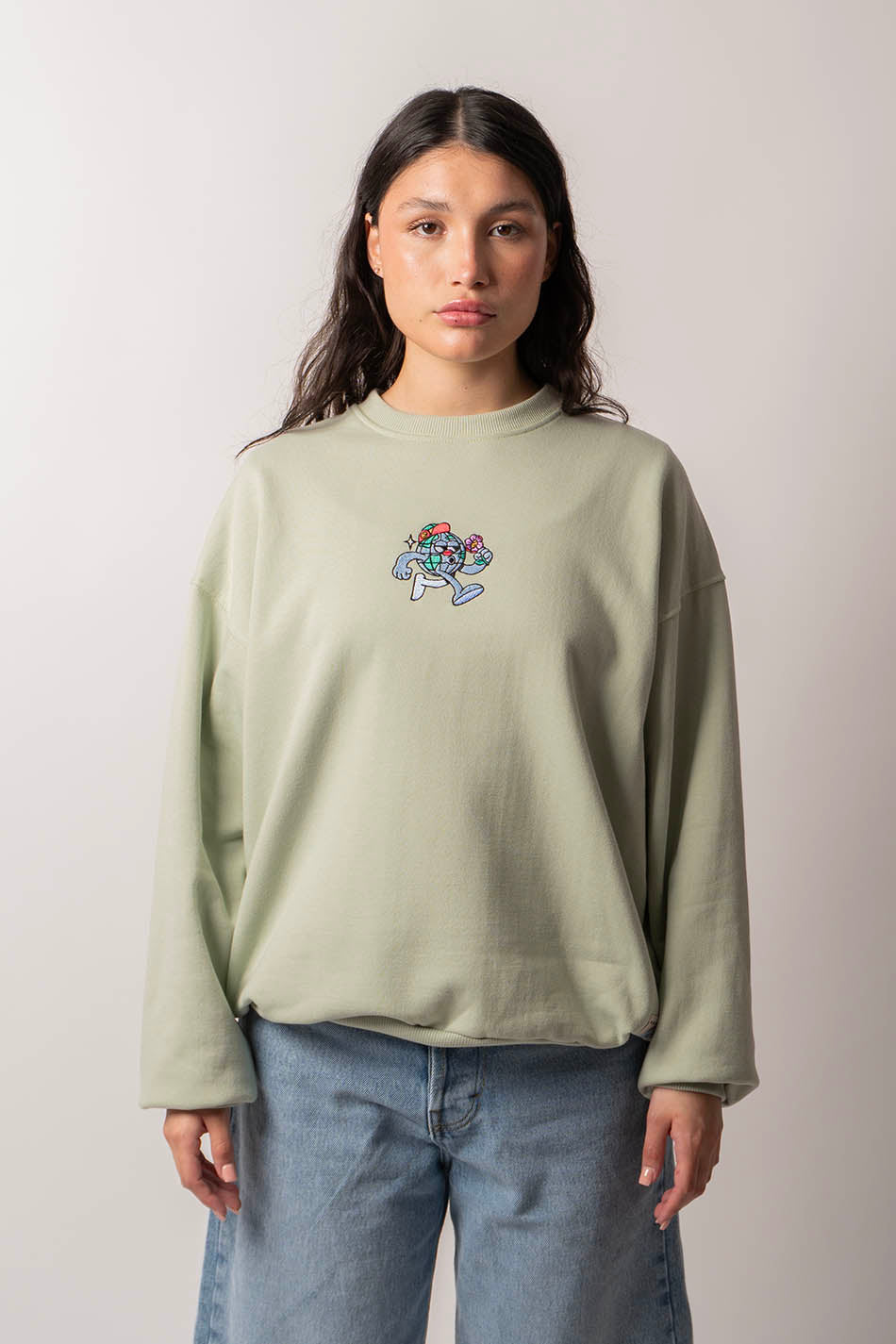 Sweat-shirt World Palid Green