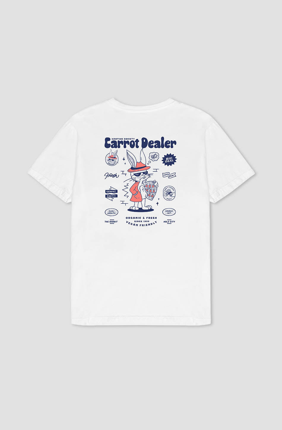 Tee-shirt Washed Carrot Dealer White