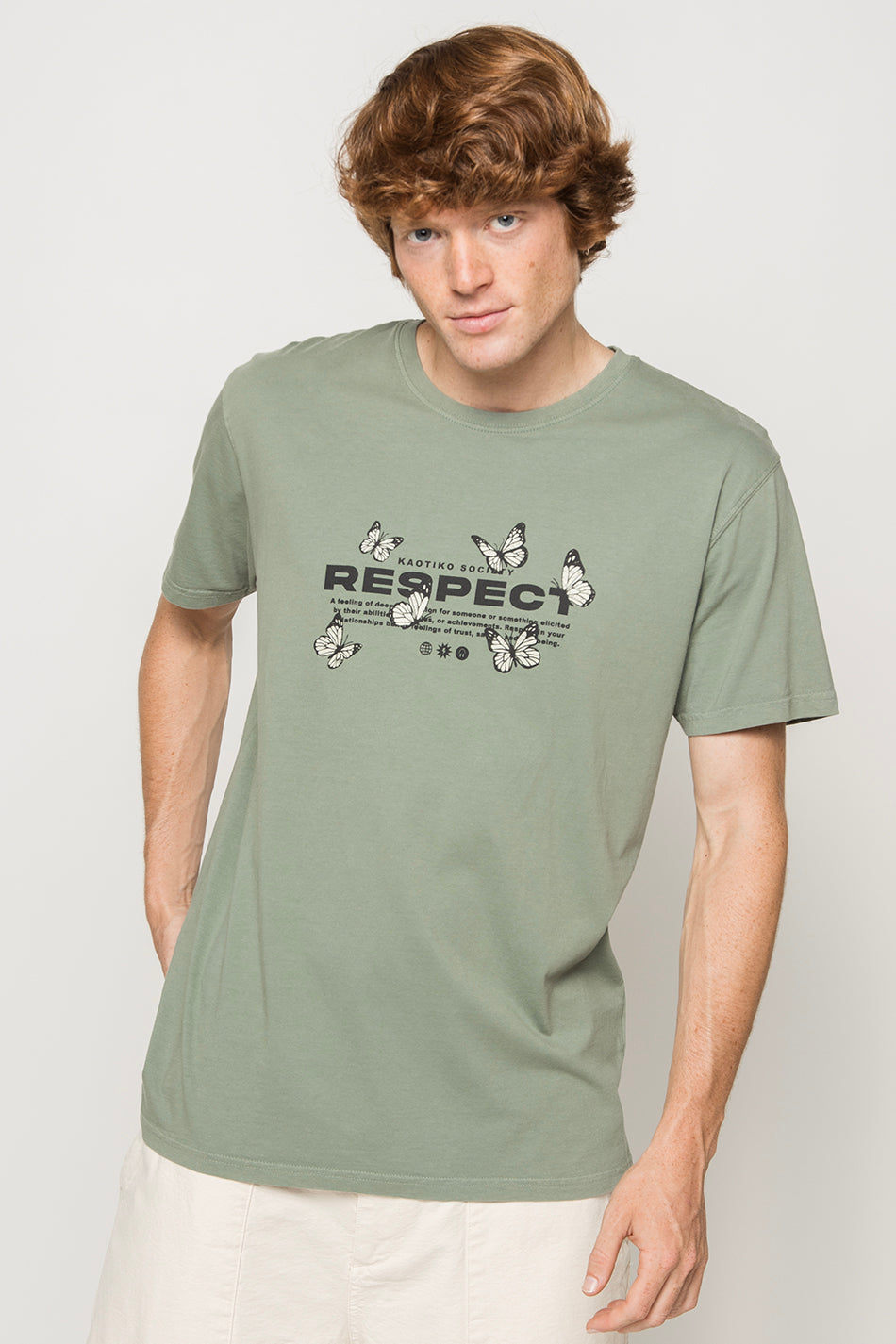 Tee-shirt Washed Respect Army