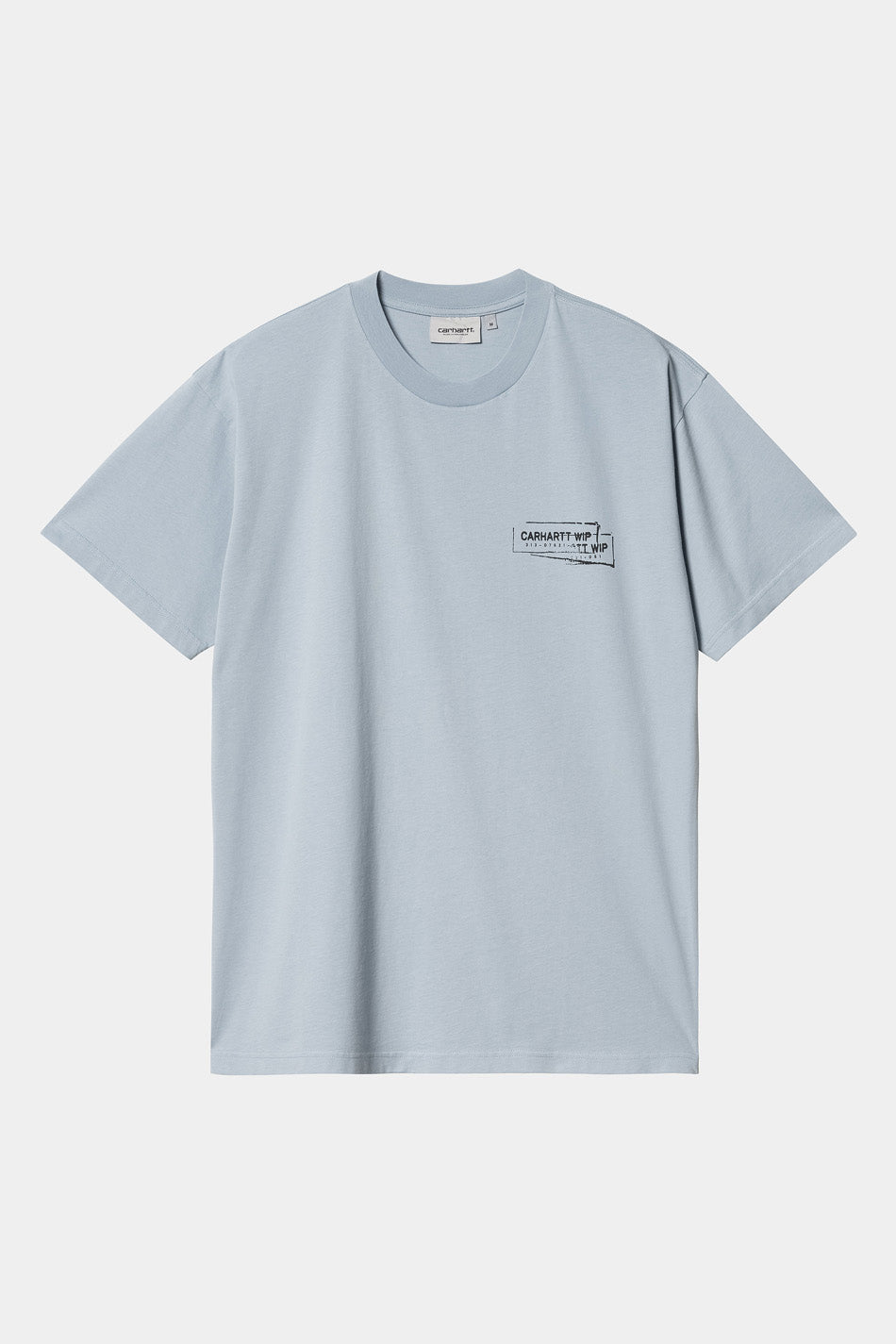 Carhartt WIP S/S Stamp Misty Sky / Black T-Shirt