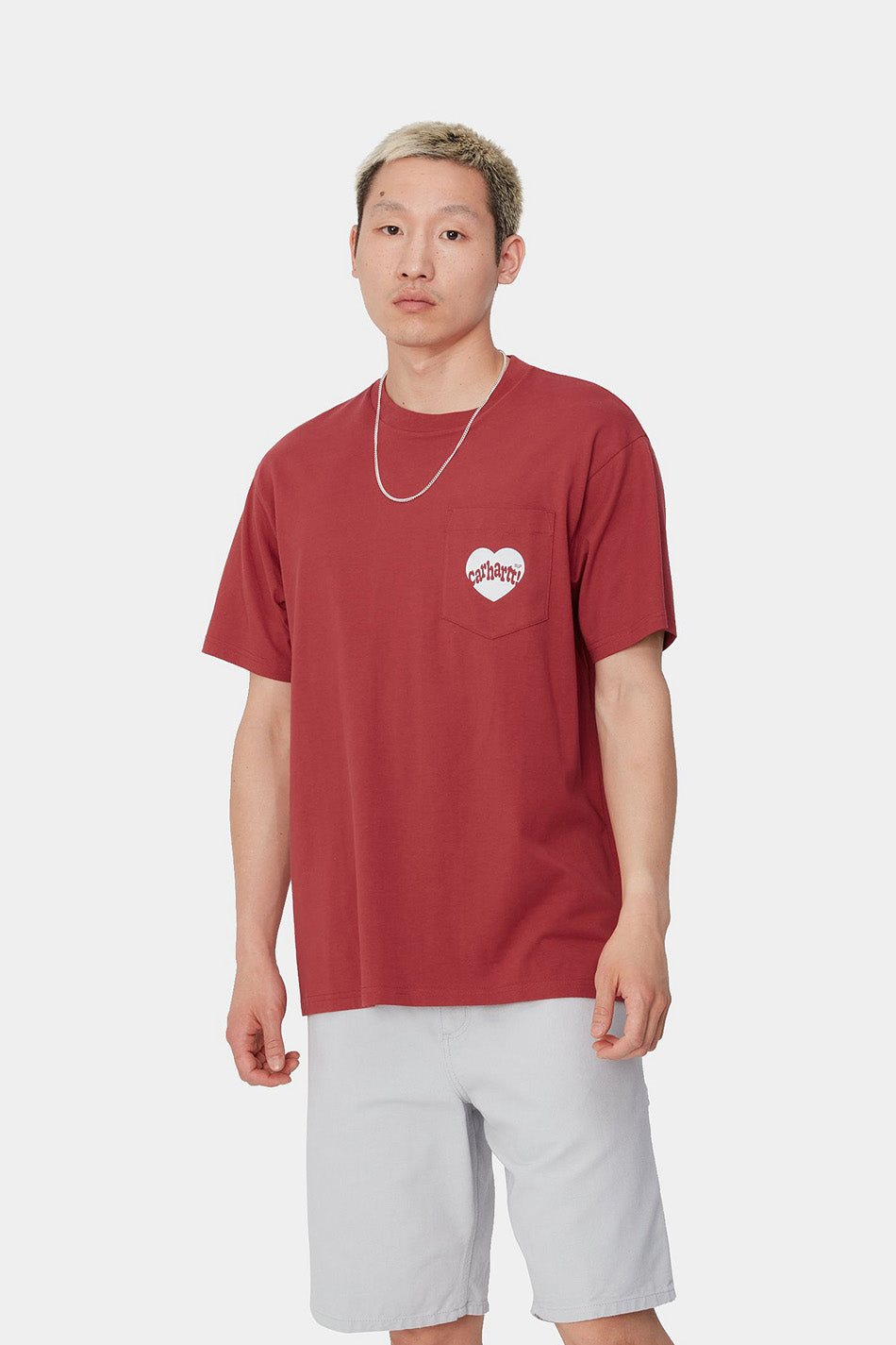 Camiseta Carhartt WIP Amour Pocket Tuscany / White