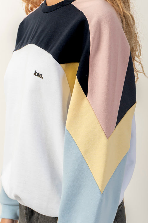 Sweat Elina White/Pink Phanter/ Navy