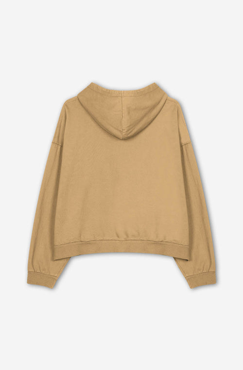 Sweat-shirt Washed Fabien Hazelnut