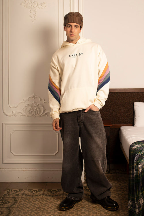 Walker Ivory / Orchid Sweatshirt