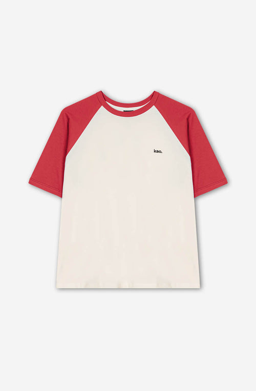 Rang Piero T-Shirt ivoire/rouge