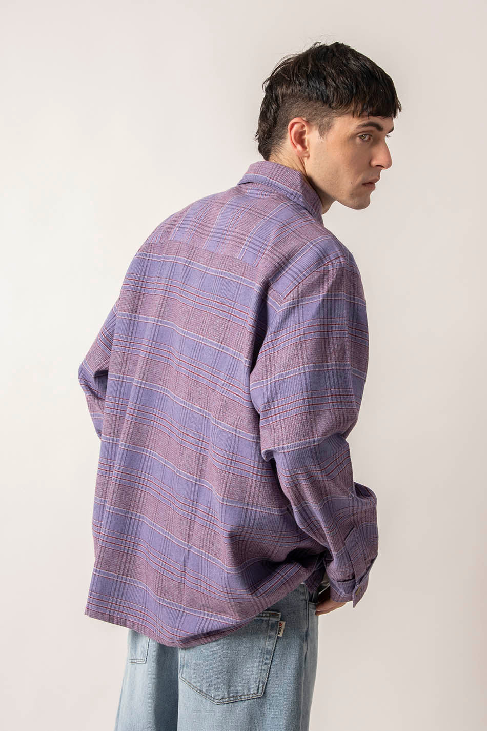 Camisa Liverpool Checked Lilac