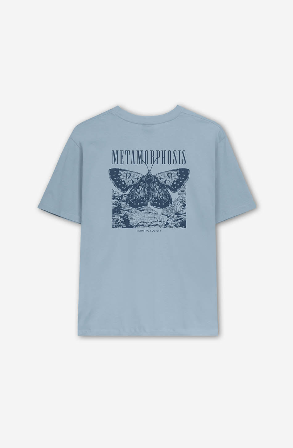 T-shirt Washed Fly bleu métamorphose