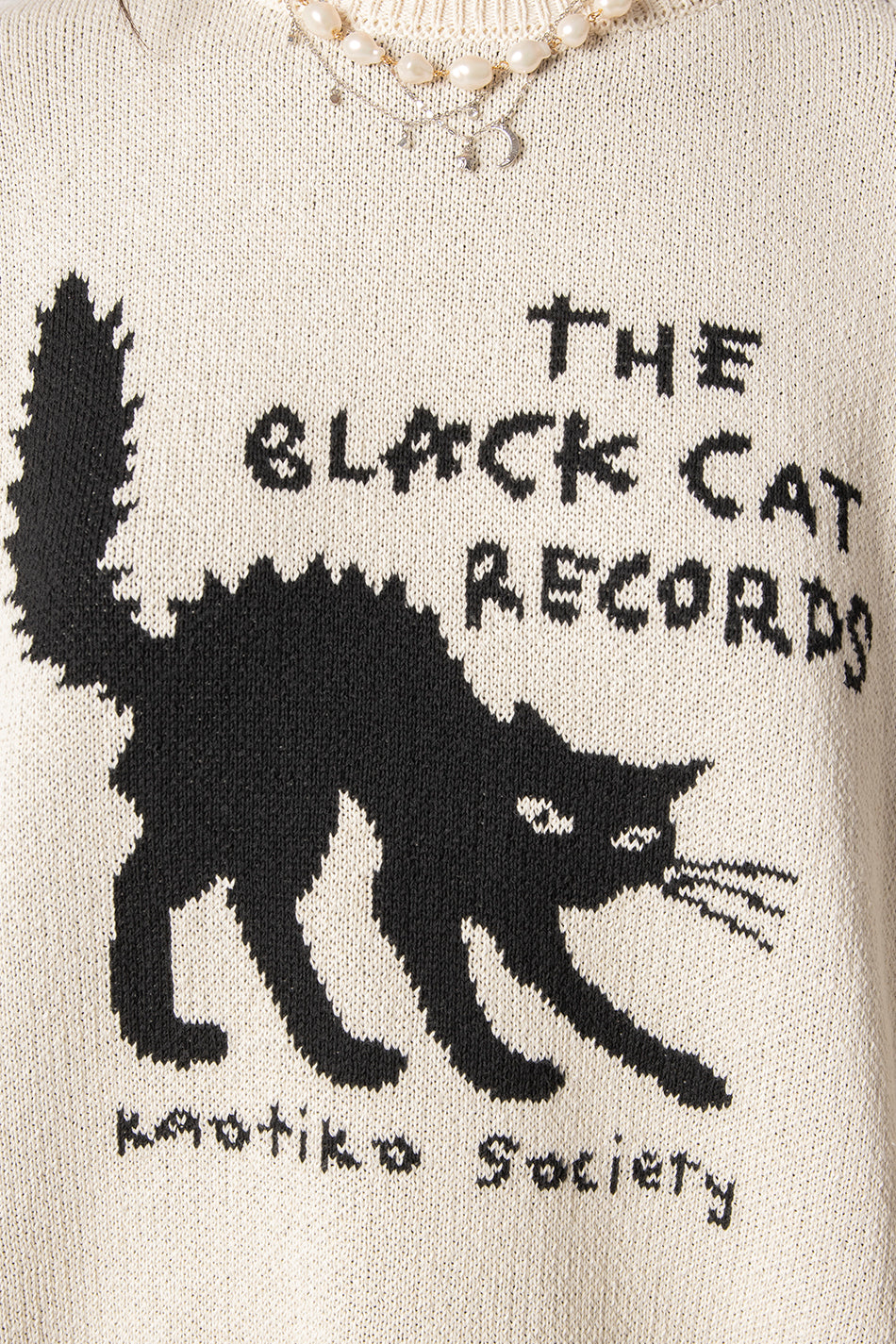 The Black Cat Records Pull en ivoire 