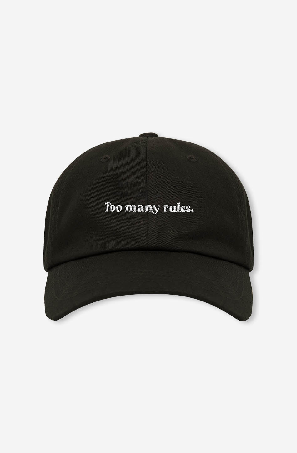 Too Many Rules Snapback Black