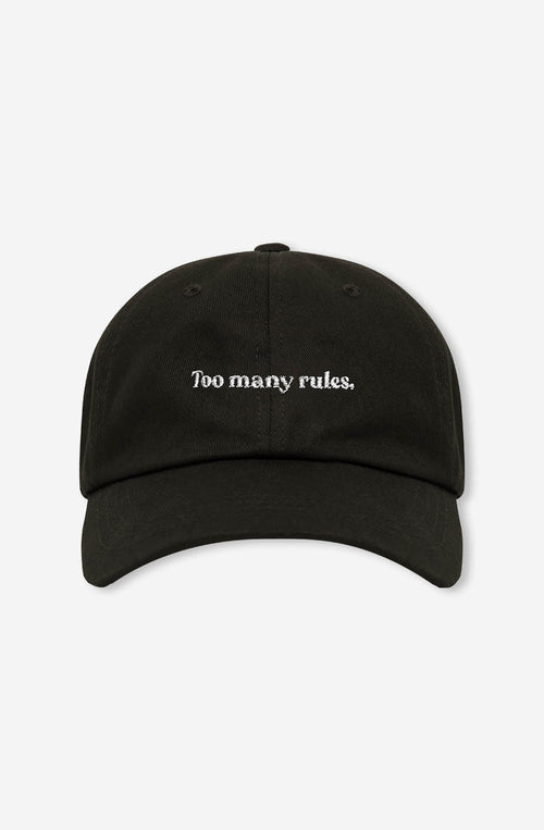 Too Many Rules Snapback Black