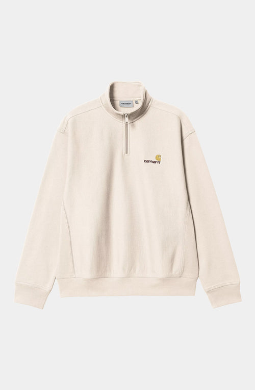 Carhartt WIP Half Zip American Script Moonbeam Sweatshirt