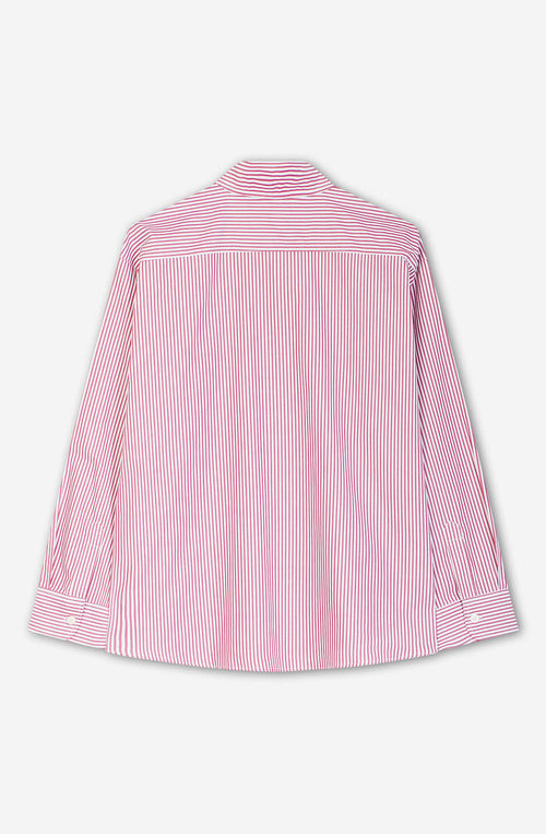 Chemise Stripe Hand Heart Kao Ivoire/Rouge