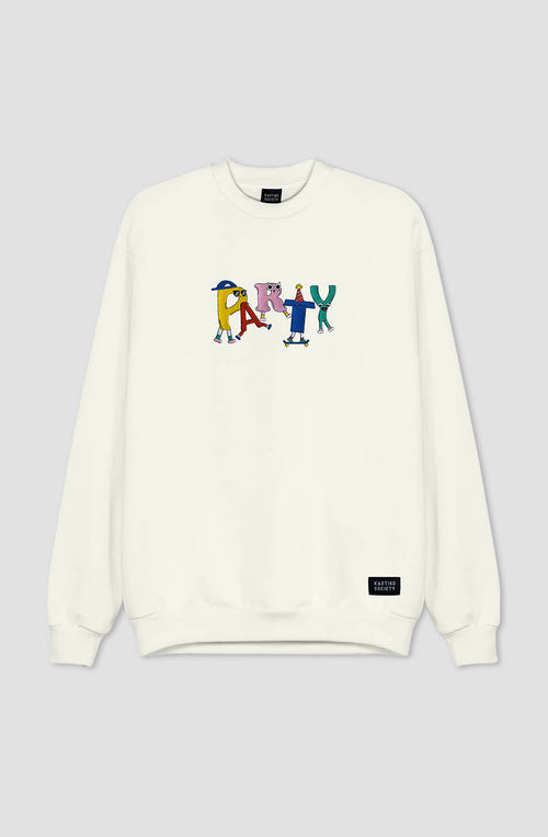 Sudadera Party Ivory