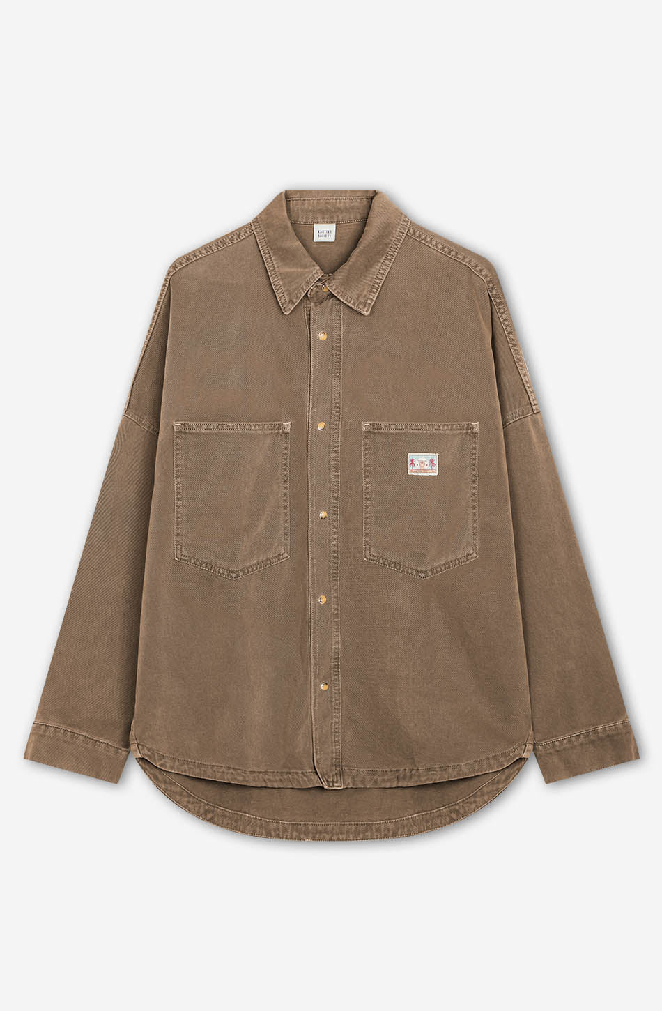 Camisa Menkes Washed Brown