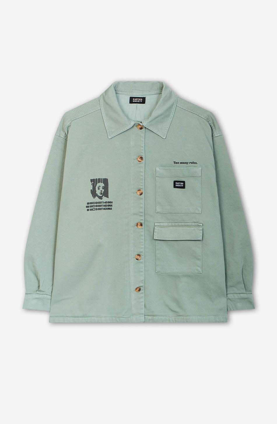 Pockets Too Many Rules Soft Army Jacket