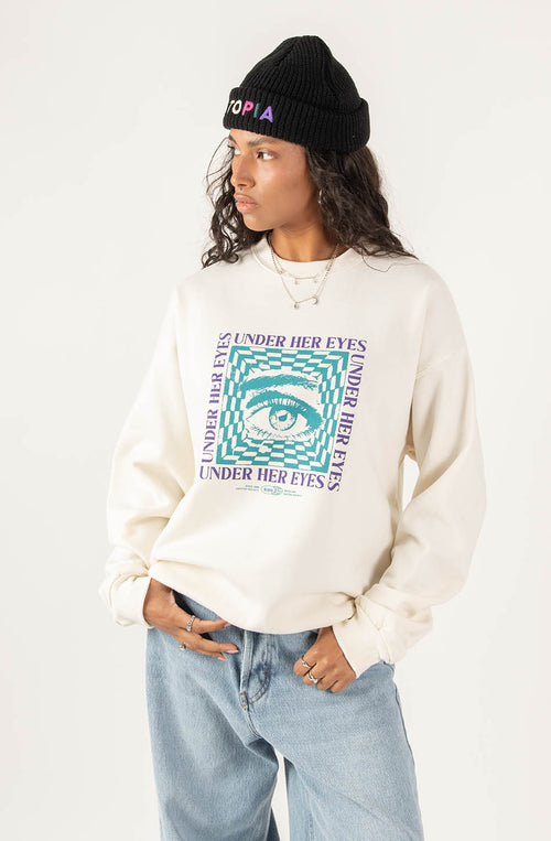 Sous ses yeux Sweatshirt ivoire