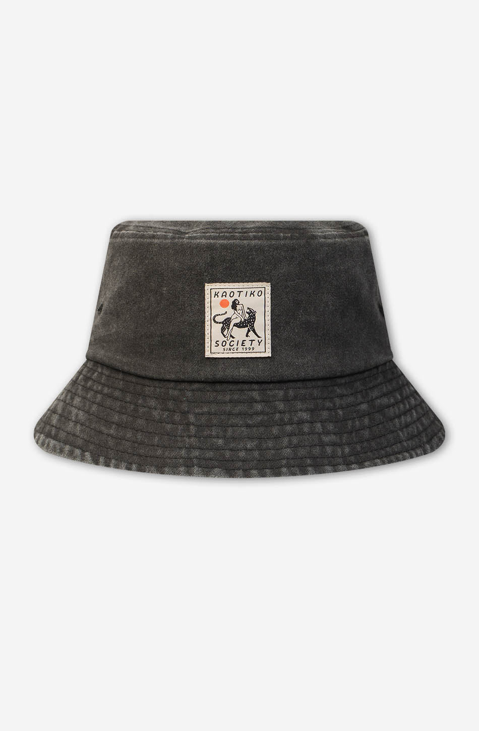 Bucket Washed Woman Tiger Black