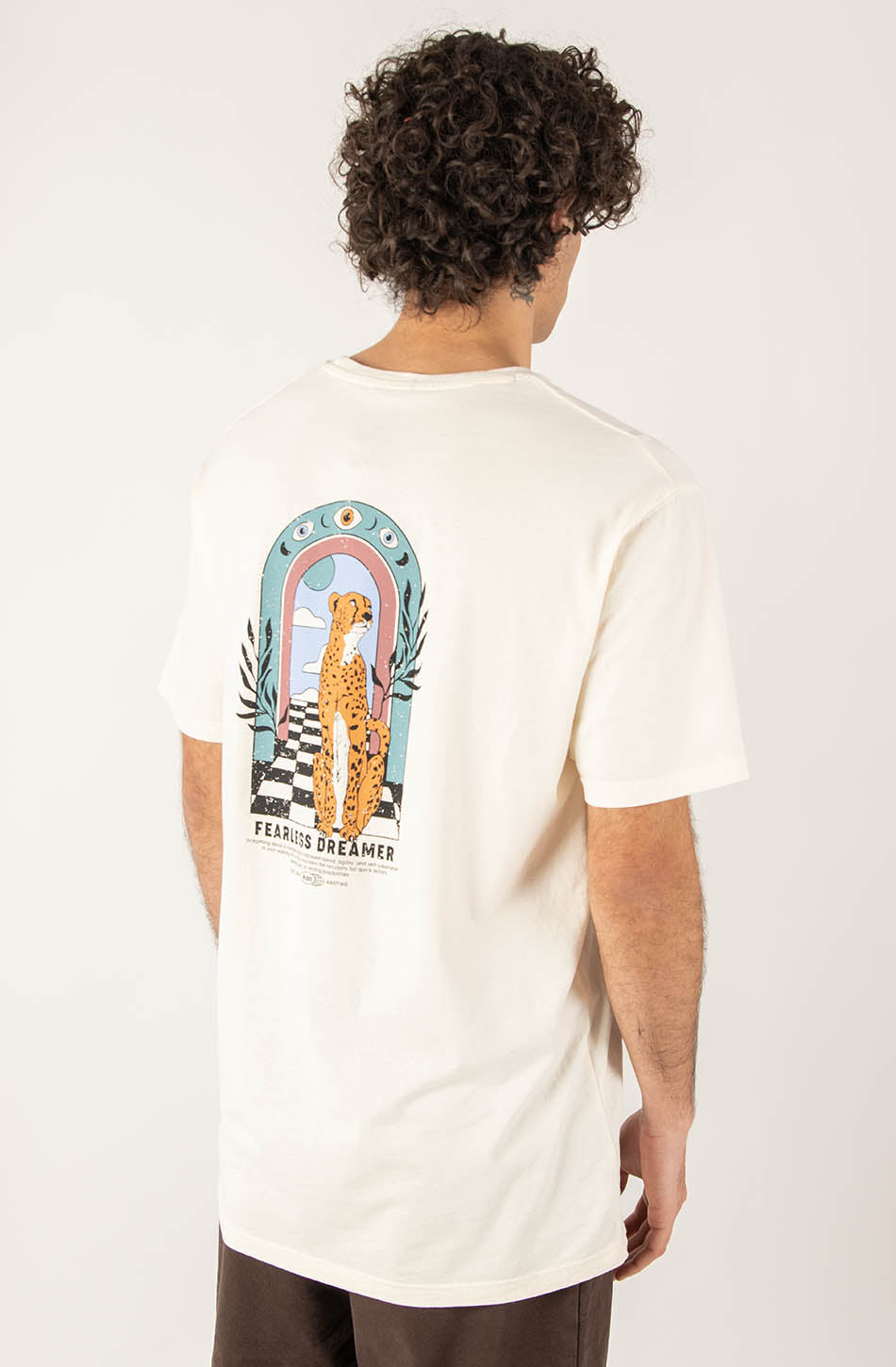 Camiseta Washed Fearless Dreamer Ivory