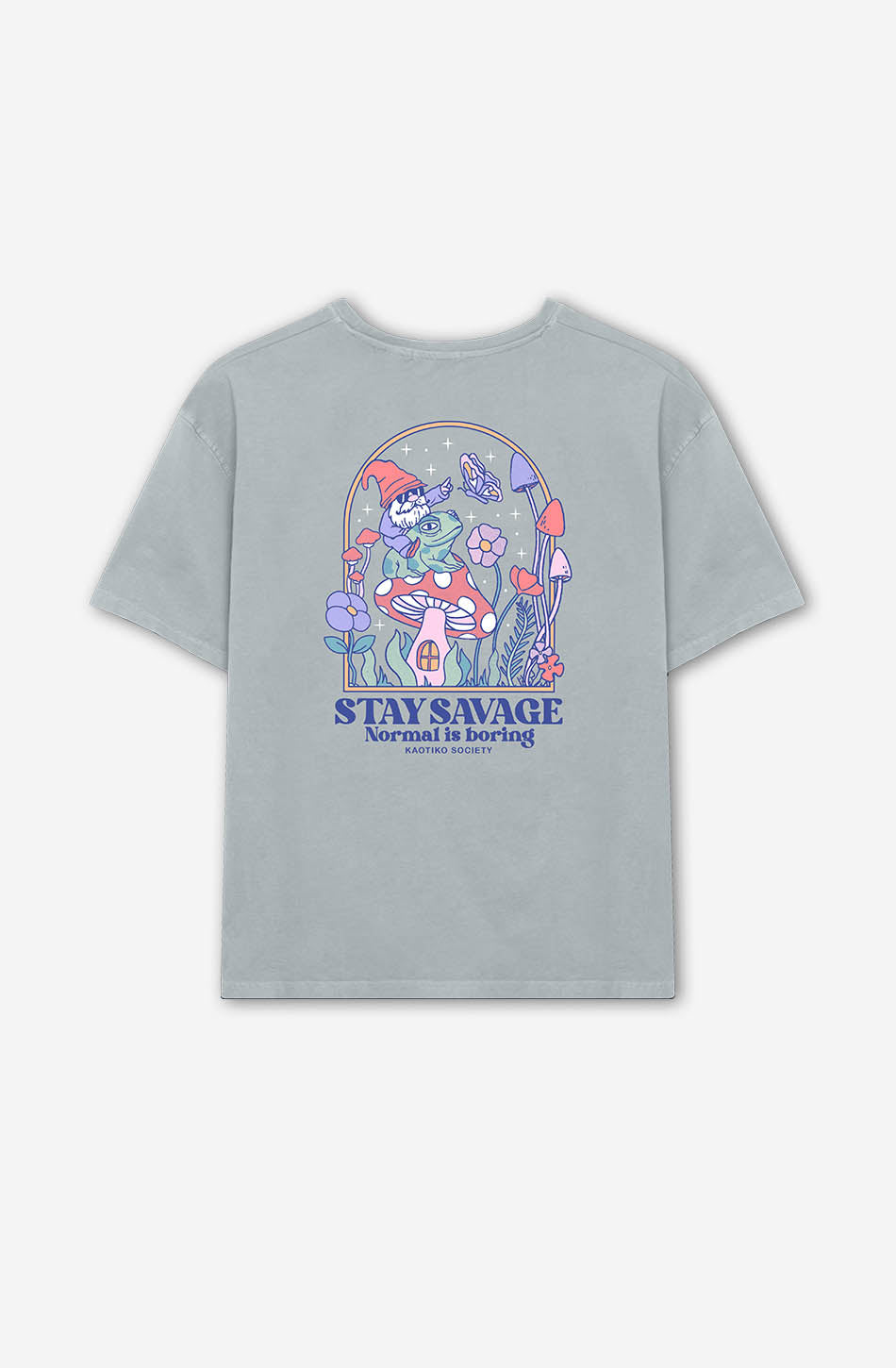 T-shirt Washed Stay Savage Steel 