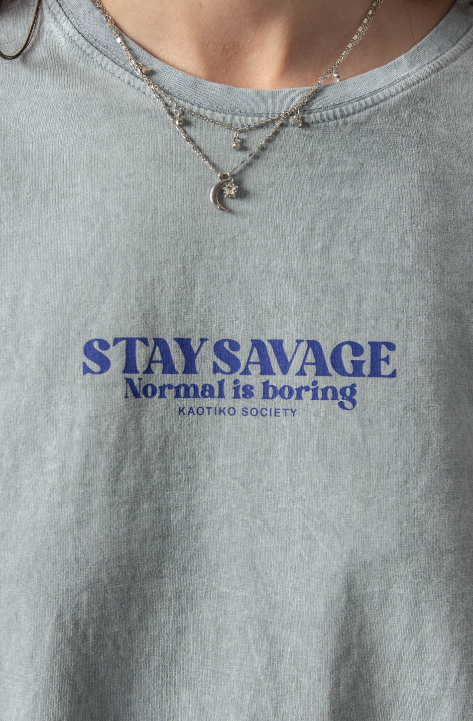 Washed Stay Savage Steel T-Shirt 