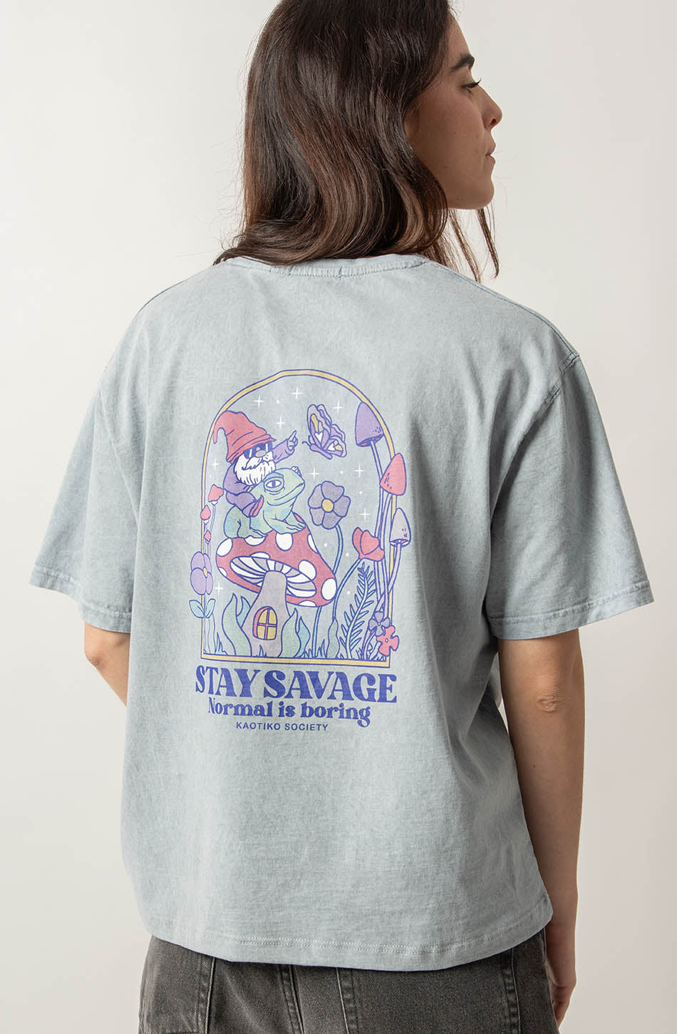 Washed Stay Savage Steel T-Shirt 