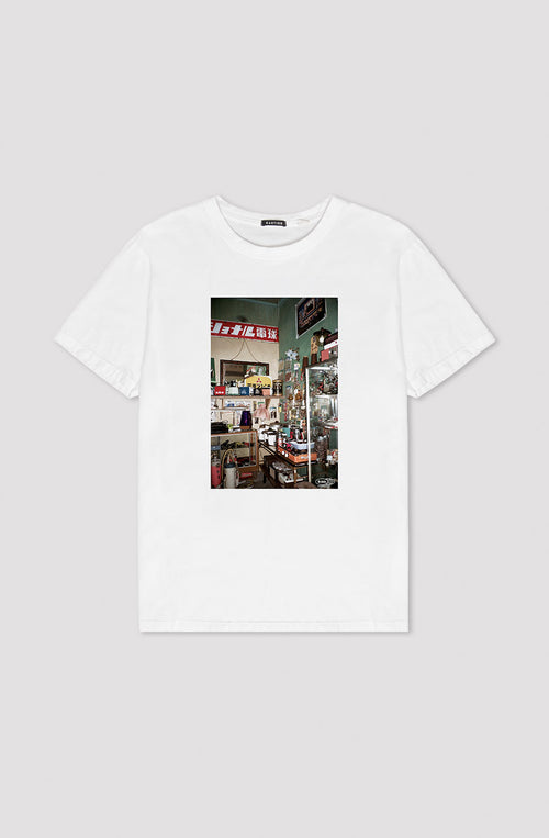 T-Shirt blanc délavé Takayama