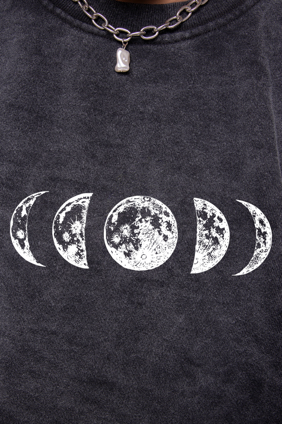 Washed Hand Space Black Sweatshirt