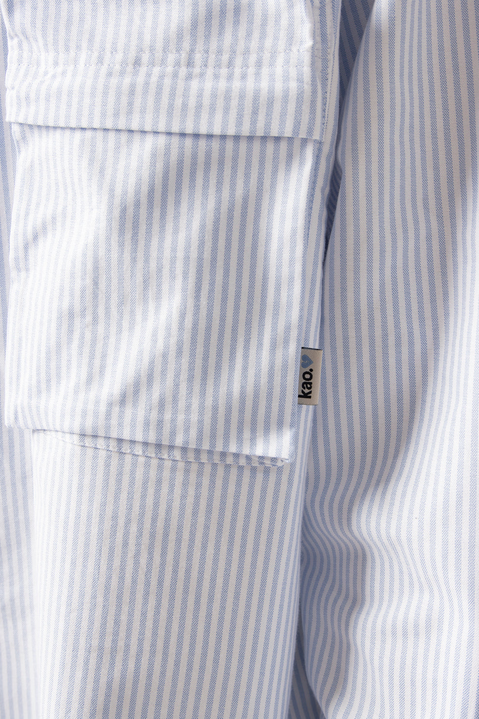 Camisa Blue/White Striped Loui