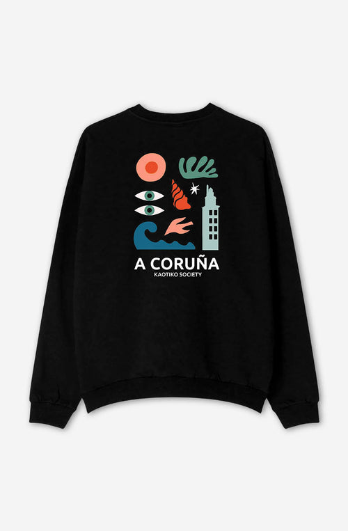 Sweatshirt A Coruña Noir