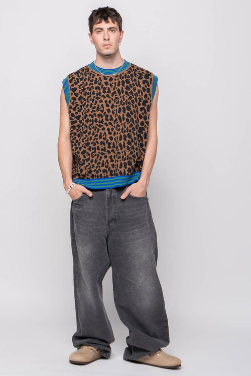 Burning Rebellion Leopard Vest