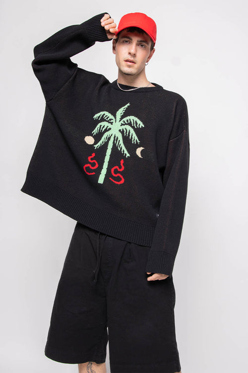 Jungle Black Sweater