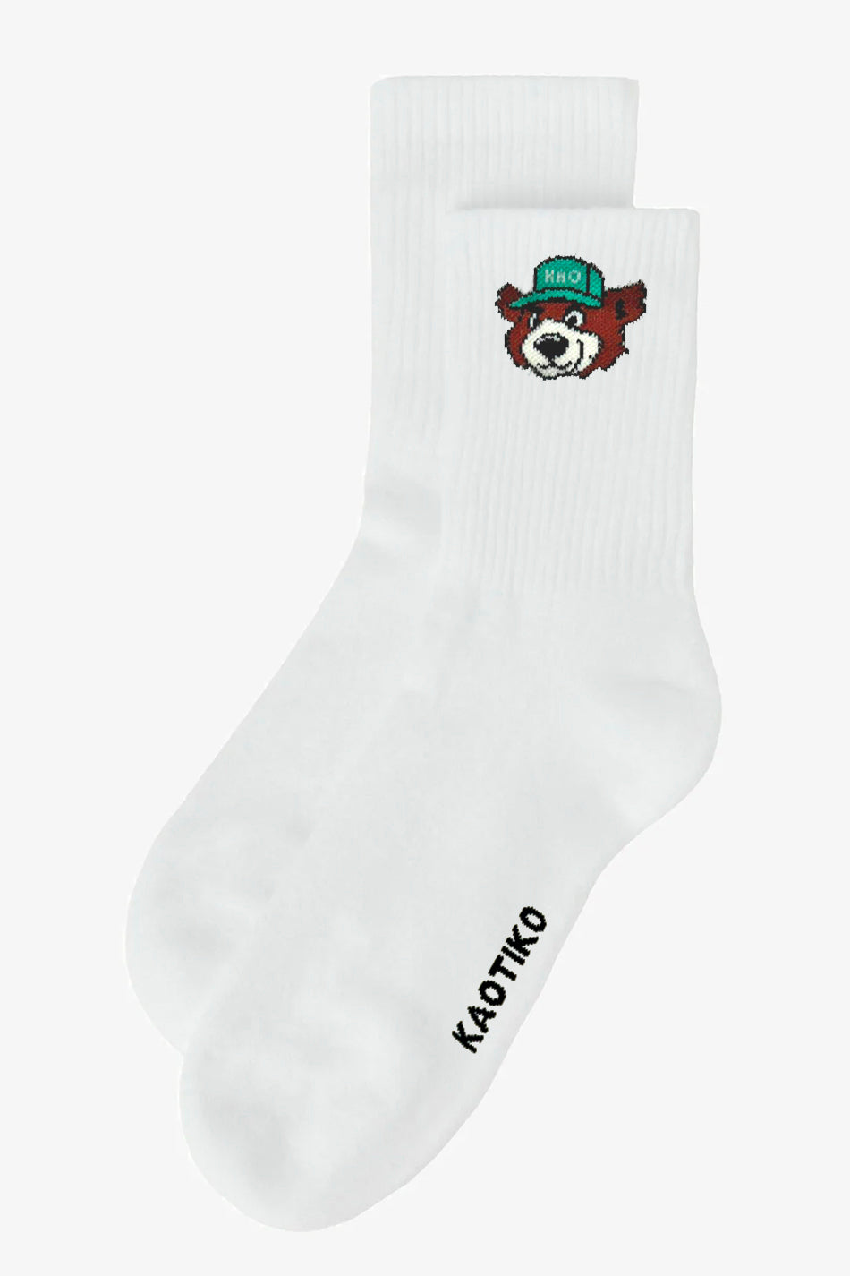 Bear White Socks