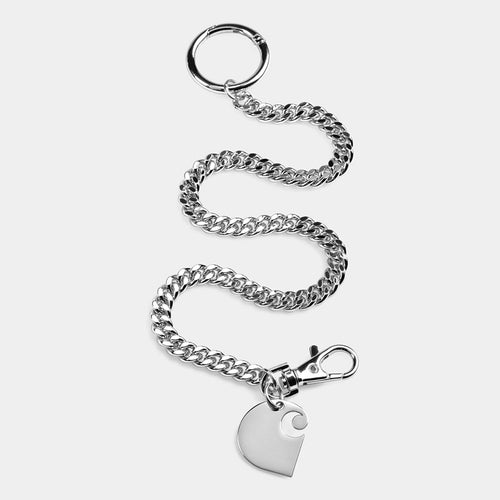 Cuban Link Silver Keychain