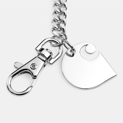 Cuban Link Silver Keychain